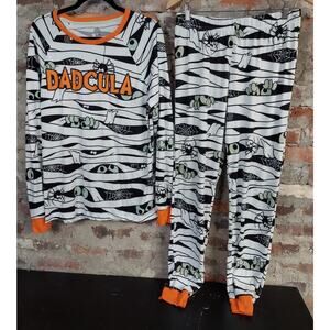 Celebrate Halloween Pajamas Unisex Sz Mens M Pjs Glow In The Dark Mummy S